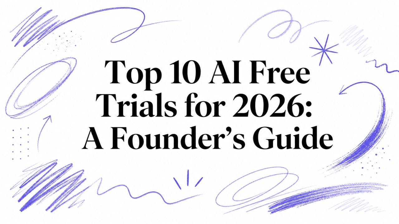 Top 10 AI Free Trials for 2026: A Founder's Guide
